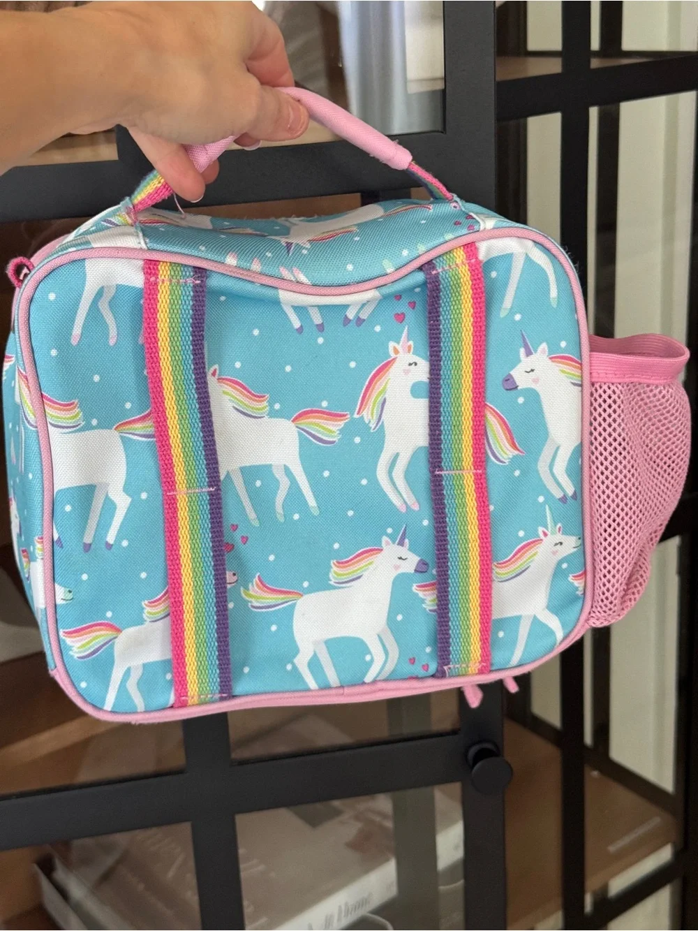 Pottery Barn Kids Charlotte lunchbox personalized unicorn parade mackenzie cold